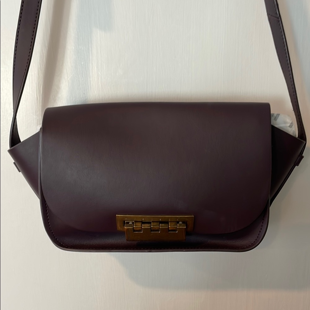 Zac Posen Purple Crossbody Bag with Sleek Design - Picture 2 of 7